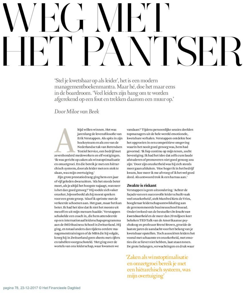 Weg met het pantser (cover)